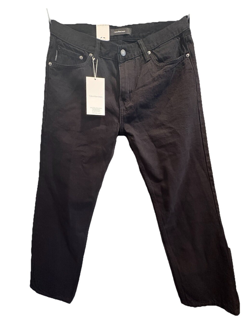 Calvin Klein Jeans CKJ 026 Slim Fit Black Jeans Size 34-100